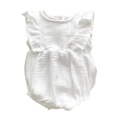 Песочник-боди из муслина Carrot 10002196 белый 01